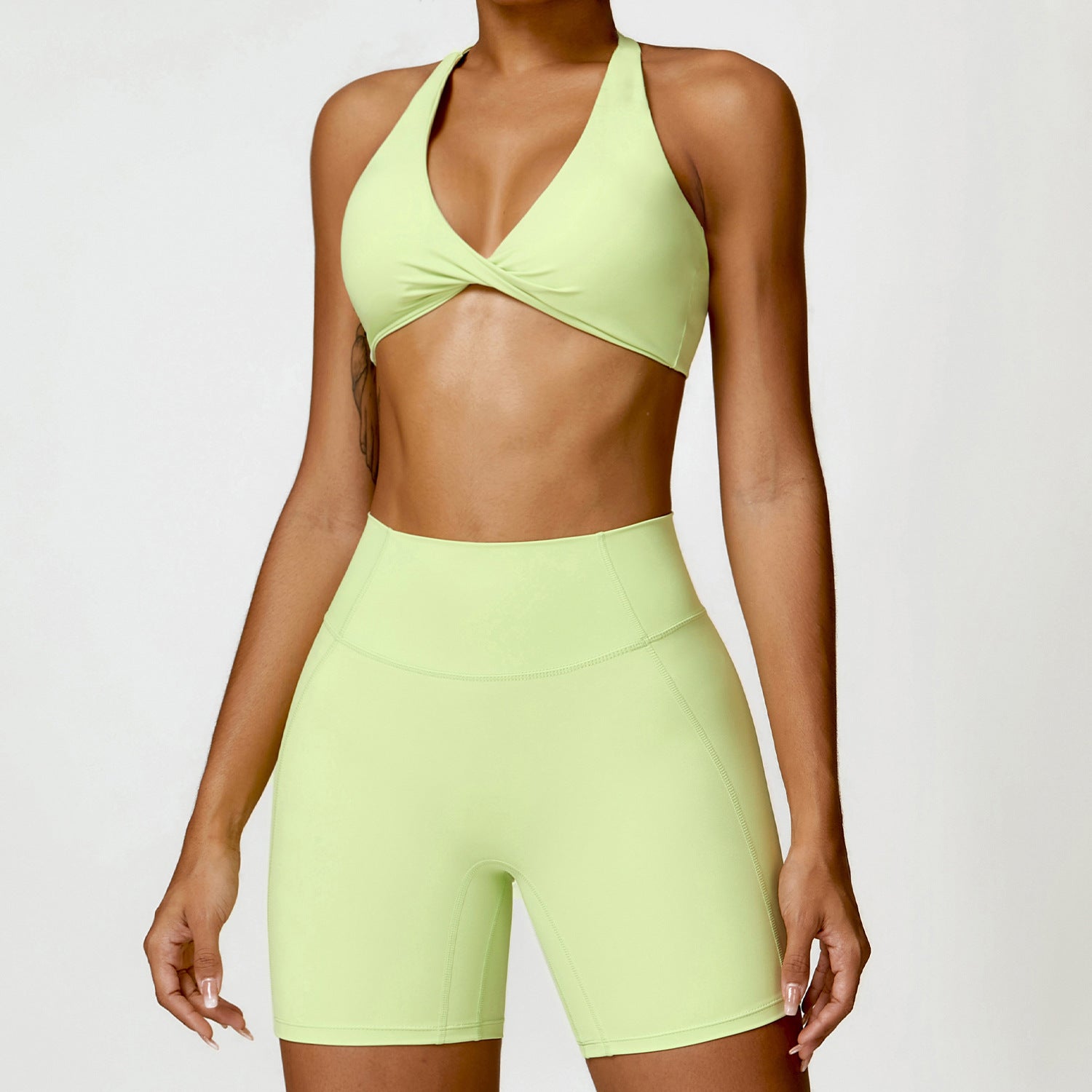 Winter Tight Beauty Back Yoga Suit Quick-drying Workout Clothes Outdoor Running Sports Suit