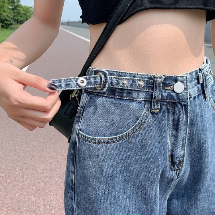 The New Female Students Are Thin, Straight Wide-leg Mopping Pants Trend