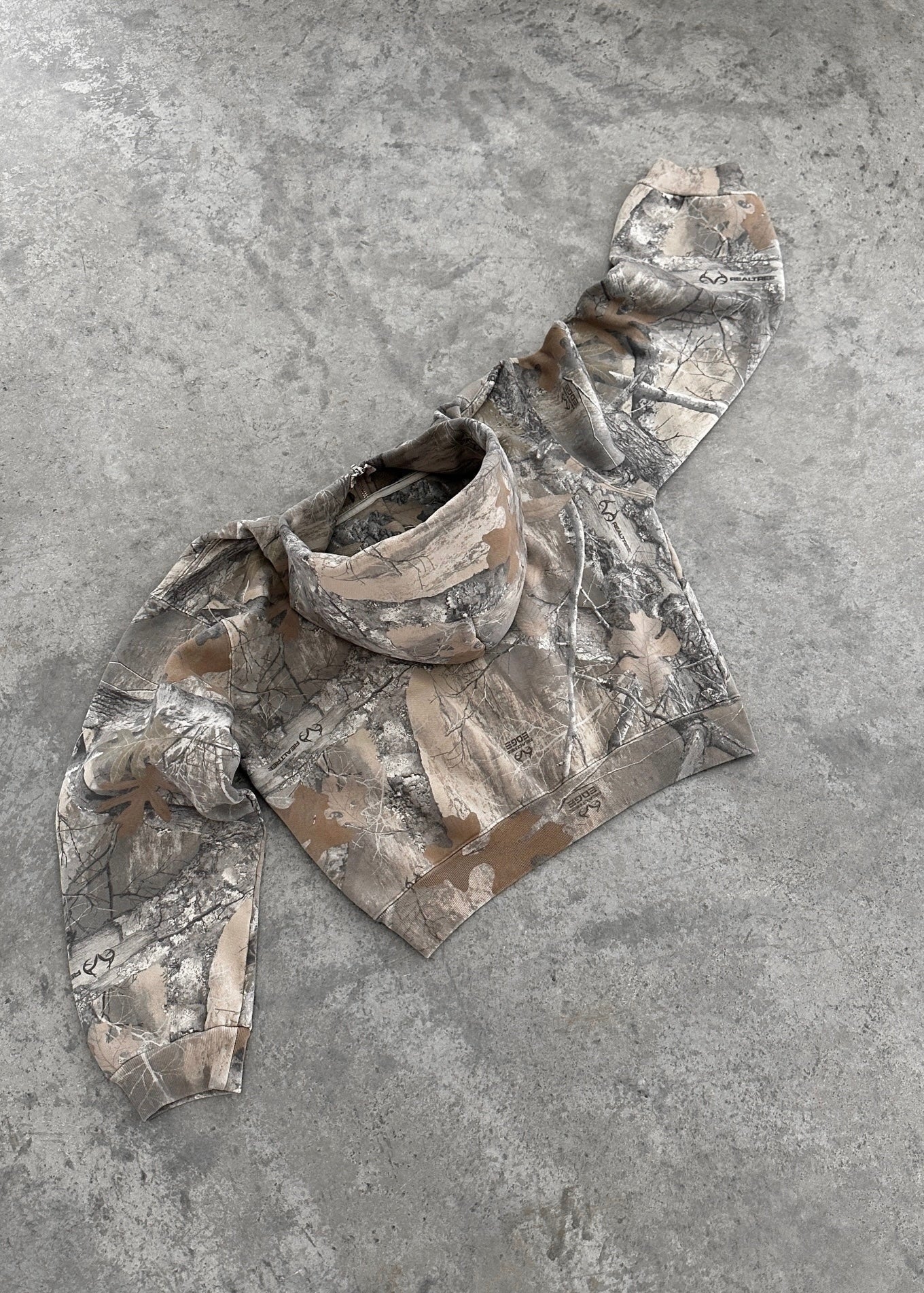 Camouflage Street Retro Hip Hop High Street Men's And Women's Same Loose Hooded Sweater