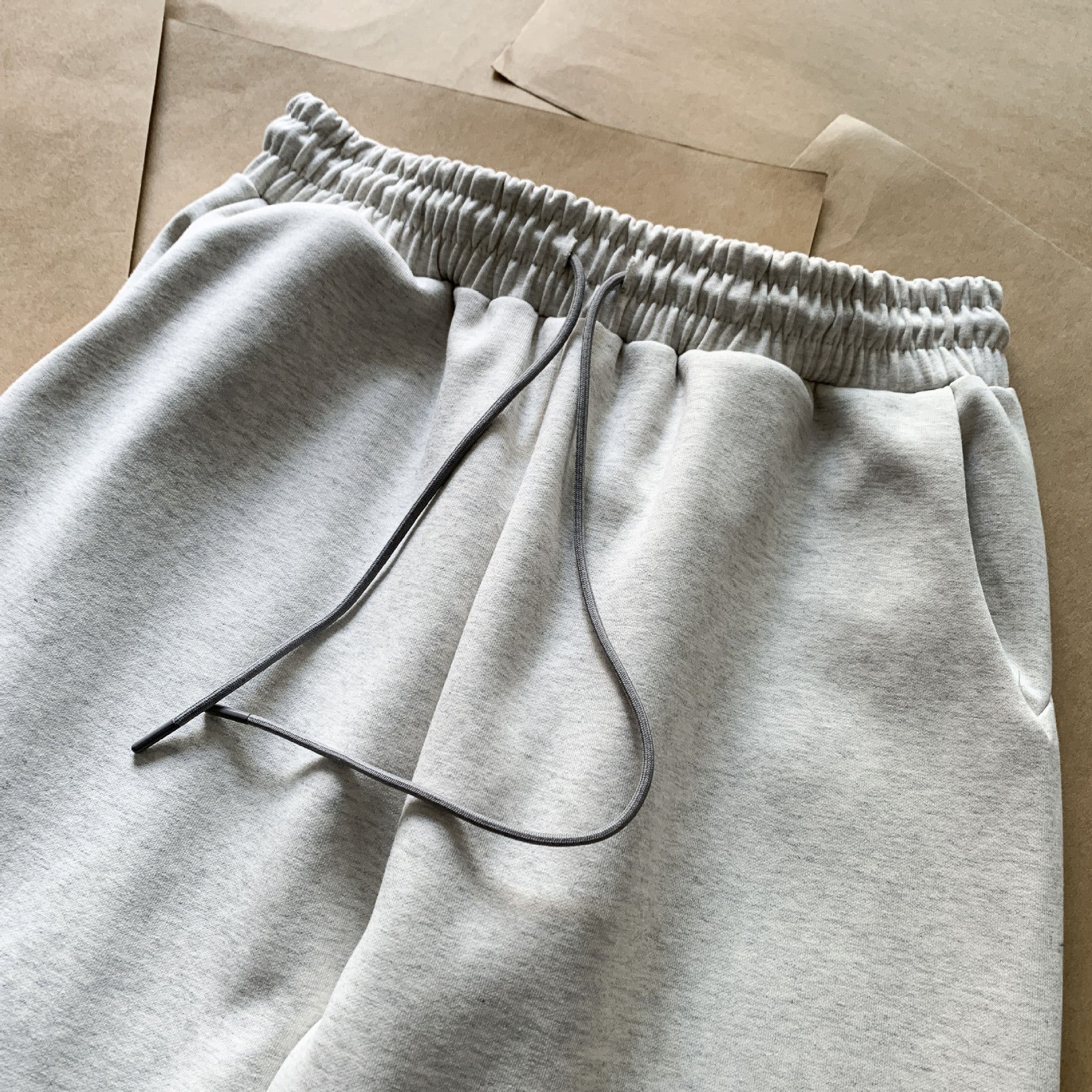 Men's Straight Reversible Zipper Slit Sweatpants