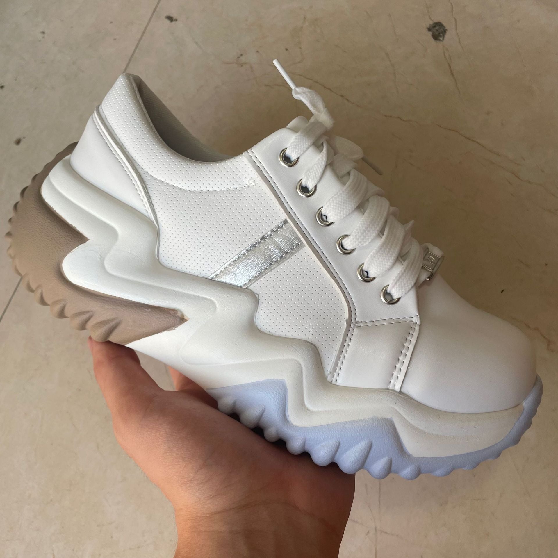 Thick Soled Serrated Daddy Shoes