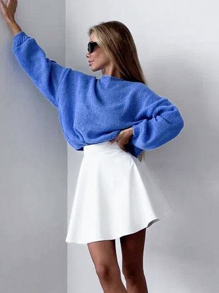 Women's Fashionable Temperamental All-match A- Line Skirt