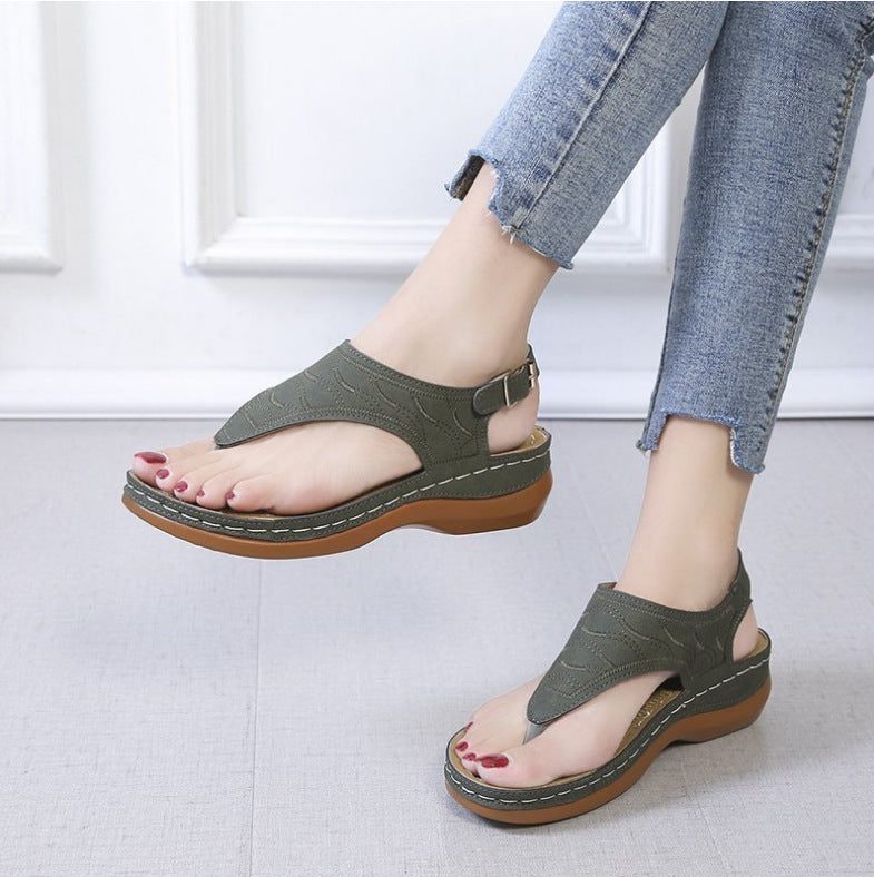 Autumn New Style Roman Style Slope With Breathable