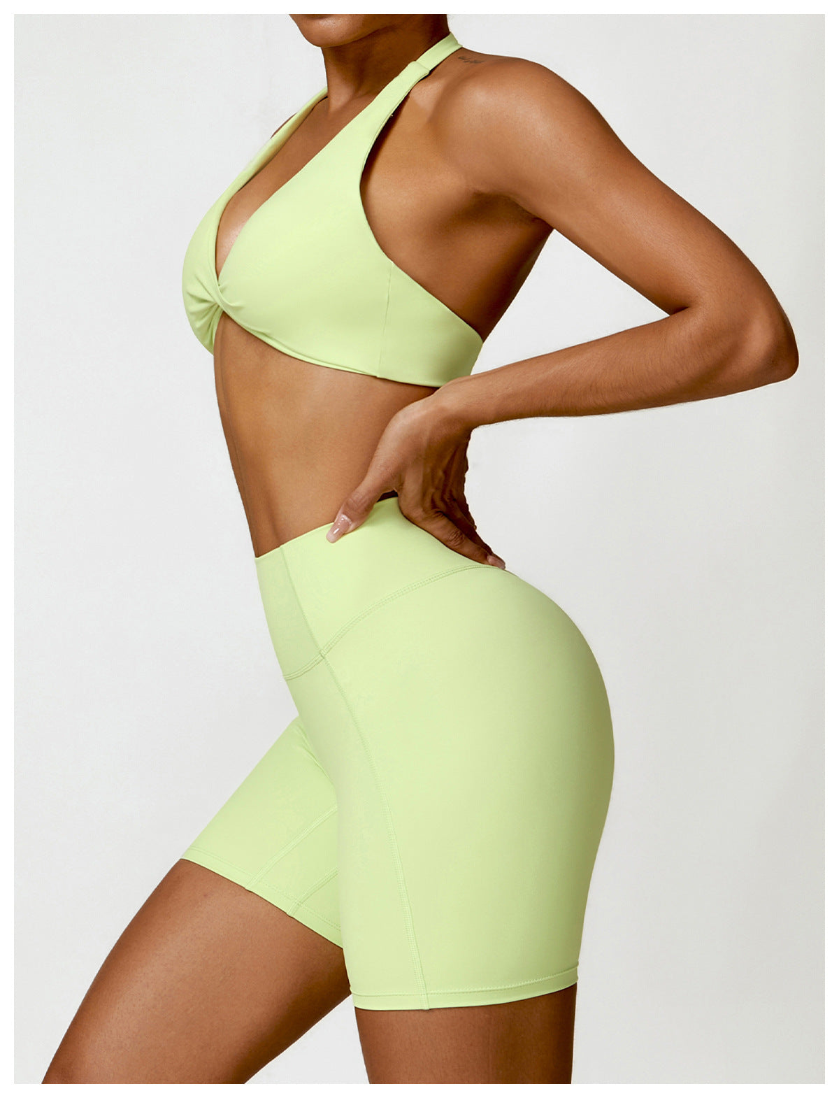 Winter Tight Beauty Back Yoga Suit Quick-drying Workout Clothes Outdoor Running Sports Suit