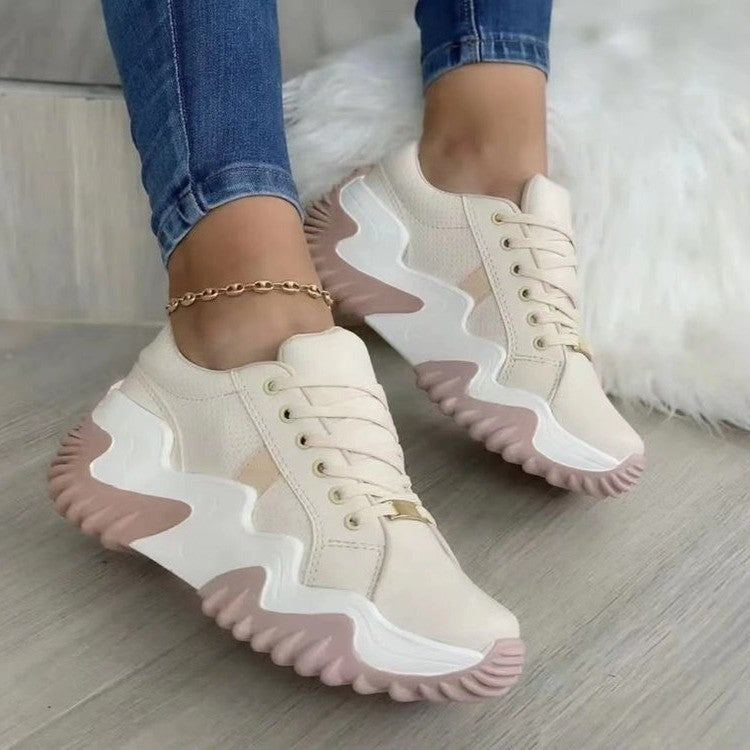 Thick Soled Serrated Daddy Shoes
