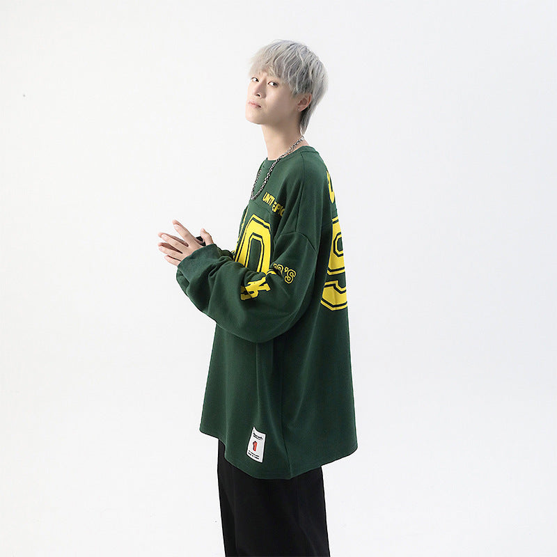 American Retro Street Pullover Sweater Print
